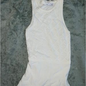 White racerback dress